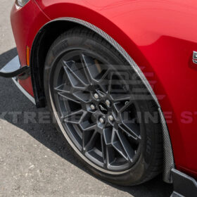 2024-Up Ford Mustang S650 Dry CARBON FIBER Front Quarter Fender Flare Extension - image 4