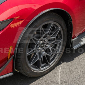 2024-Up Ford Mustang S650 Dry CARBON FIBER Front Quarter Fender Flare Extension - image 5
