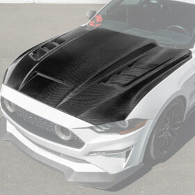 2018-23 Ford Mustang Terminator Style Front Vented Bumper Hood - image 3