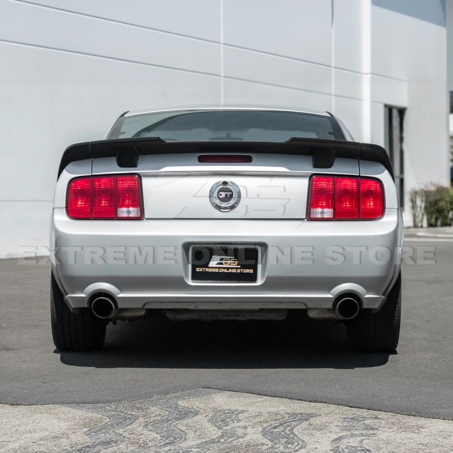 2005-09 Ford Mustang R Style Primer Black ABS Rear Trunk Wing Spoiler Lid Lip - Image 5