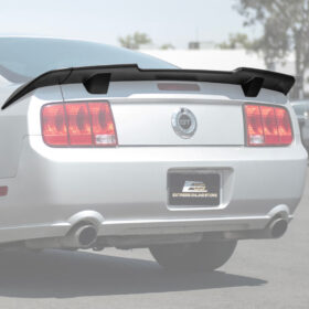 Mustang R Style Primer Black ABS Rear Trunk Wing Spoiler Lid Lip - Image 2