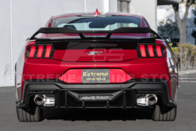 2024+ Ford Mustang Rear Bumper Diffuser Dual Tips - image 3