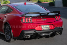 2024+ Ford Mustang Rear Bumper Diffuser Dual Tips - image 5