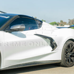 Extreme Online Store EOS Corvette C8 DRY Carbon Fiber Side Quarter Window Louver Sun Shade Cover for C8 Corvette - Image 4