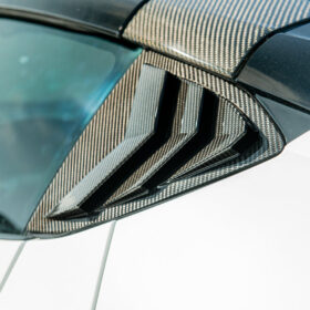Extreme Online Store EOS Corvette C8 DRY Carbon Fiber Side Quarter Window Louver Sun Shade Cover for C8 Corvette - Image 3