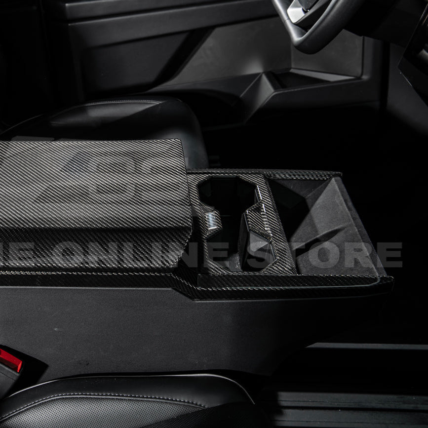 2024-Up Tesla Cybertruck Center Cup Holder Cover - Image 4