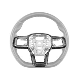 2024-Up Ford Mustang | CARBON FIBER Tape On Steering Wheel Trim Full Cover - image 1