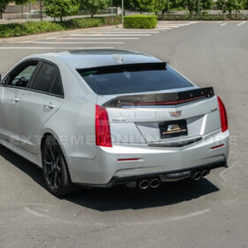 Extreme Online Store EOS ATS ATS-V Sedan DRY CARBON FIBER Rear Trunk Applique Insert Trim - Image 5