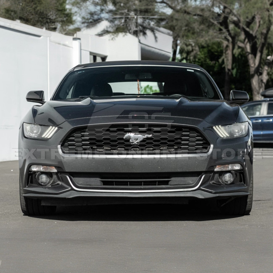 2015-17 Ford Mustang DRY CABON FIBER Front Bumper Fog Light Bezel Cover Pair - Image 5