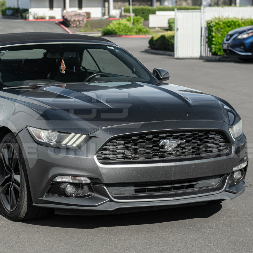 2015-17 Ford Mustang DRY CABON FIBER Front Bumper Fog Light Bezel Cover Pair - Image 4
