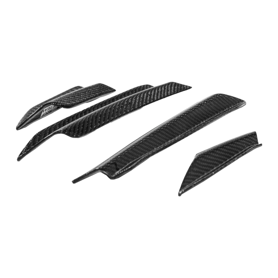 Extreme Online Store EOS Honda Civic Type-R Carbon Fiber Front Side Canards