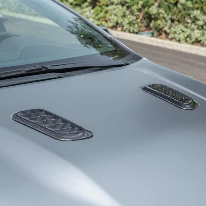 Extreme Online Store EOS GR Corolla Carbon Fiber Front Bulge Hood Vent - Image 2