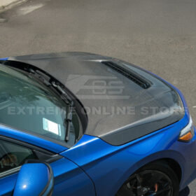 Extreme Online Store EOS Honda Civic Type-R Package Carbon Fiber Front Vented hood - Image 4