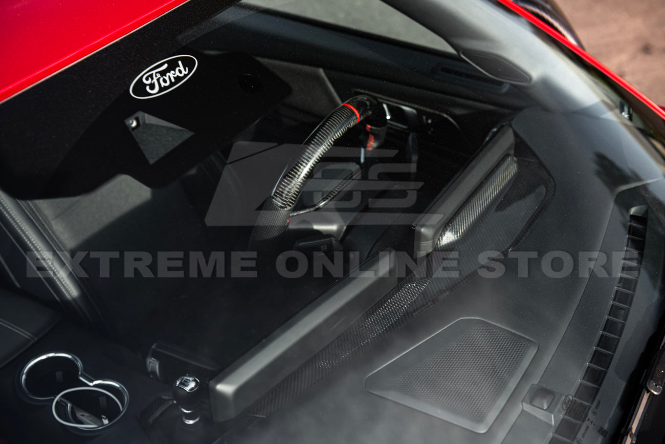 2024-Up Ford Mustang Interior DRY CARBON FIBER Dashboard Trim - Image 4