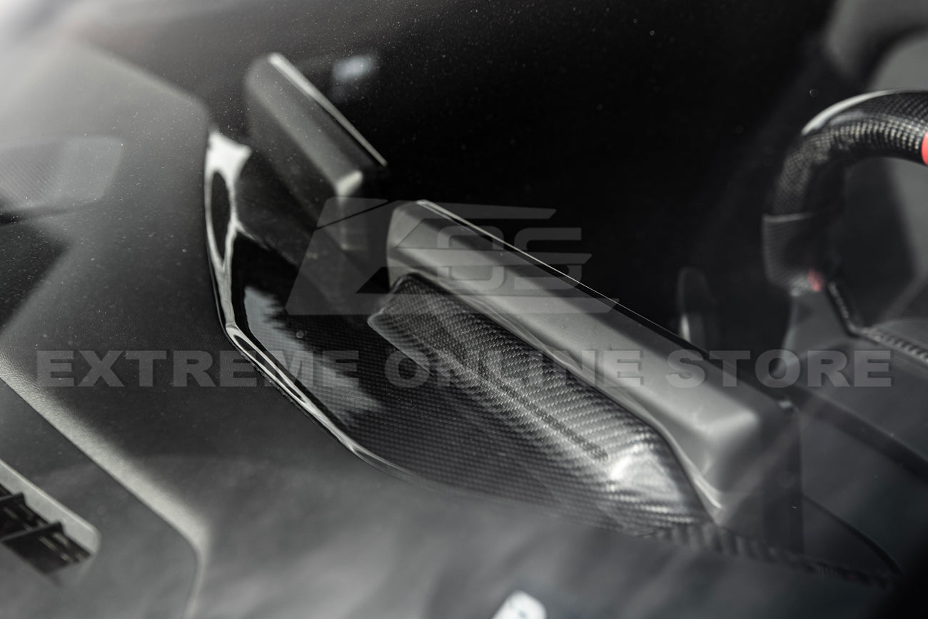 2024-Up Ford Mustang Interior DRY CARBON FIBER Dashboard Trim - Image 5