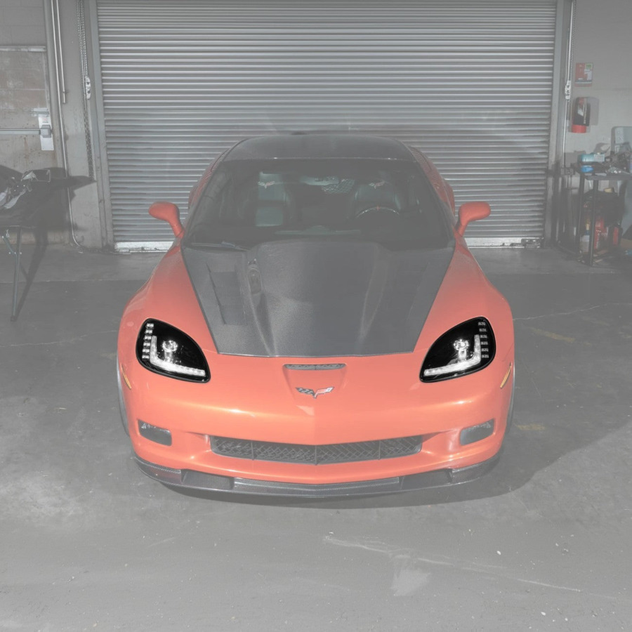 EOS 2005-13 Corvette C6 l C7 Style Projector LED Sequential Signal Turn Headlights - Image 3