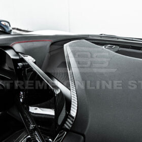 Extreme Online Store EOS Corvette C8 Carbon Fiber Upper Dash Pad Trim Cover Kit for C8 Corvette - Image 6
