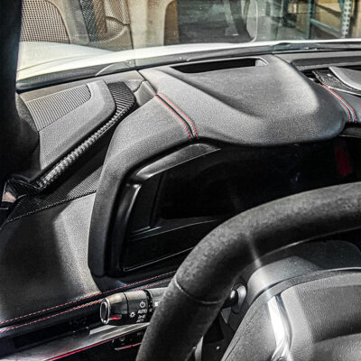 EOS 2020-2026 Chevrolet Corvette C8 Carbon Fiber Upper Dash Pad Trim Cover Kit