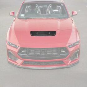 FFP Mustang S650 Dry Carbon Fiber Front Hood Vent Insert V2 for S650 Mustang - Image 2