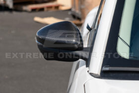 2021+ Ford Mustang Mach-E DRY CARBON FIBER Mirror Cap Cover - image 5