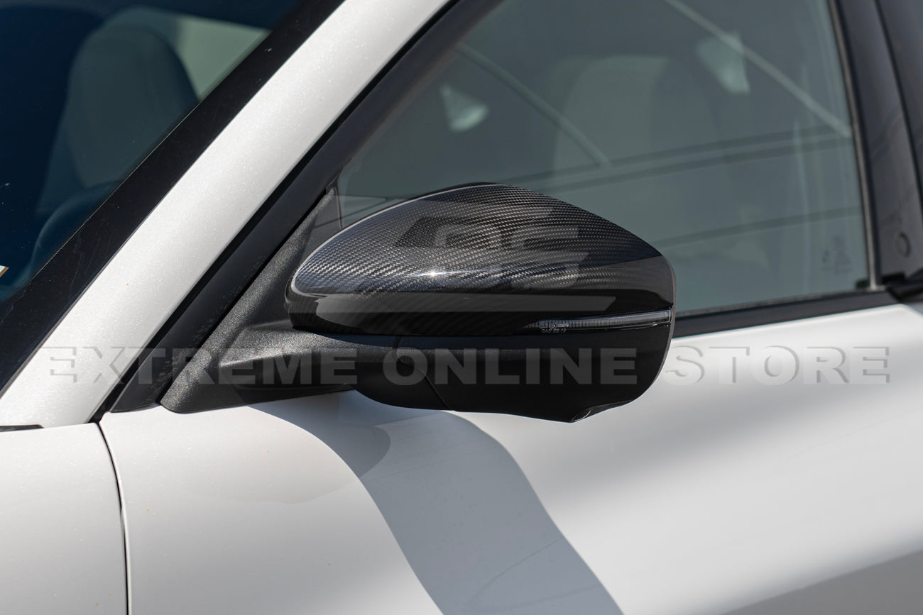 2021+ Ford Mustang Mach-E DRY CARBON FIBER Mirror Cap Cover - Image 3