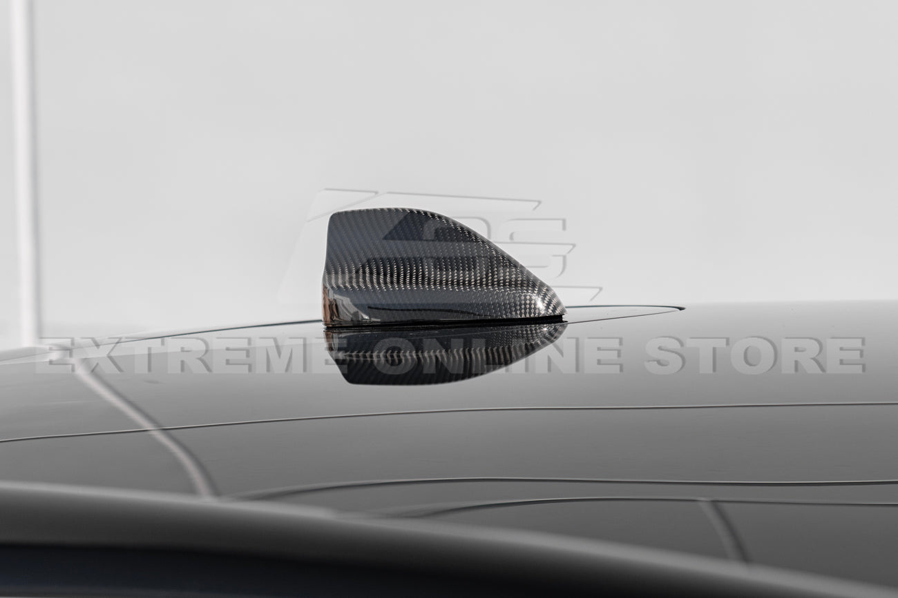 2021-23 Mustang Mach-E DRY Carbon Fiber Shark Fin Roof Antenna Cover - Image 4