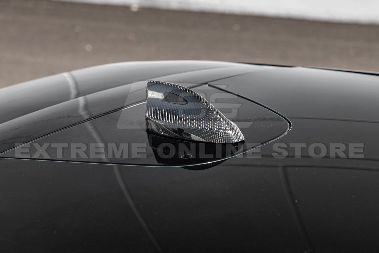 2021-23 Mustang Mach-E DRY Carbon Fiber Shark Fin Roof Antenna Cover - Image 3