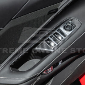 Extreme Online Store EOS Corvette C8 DRY CARBON FIBER Door Window Control Panel Switch Cover for C8 Corvette - Image 5