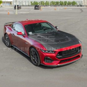 FFP Mustang S650 Dry Carbon Fiber Front Vented Hood With Insert for S650 Mustang - Image 6