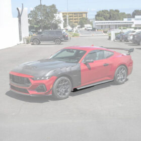 FFP Mustang S650 Gloss Black GT500 Style Side Skirts for S650 Mustang - Image 2