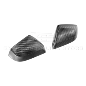 Extreme Online Store EOS Model Y Dry Carbon Fiber Tape On Side Mirror Cap Covers Pair for Tesla Model X - Image 3