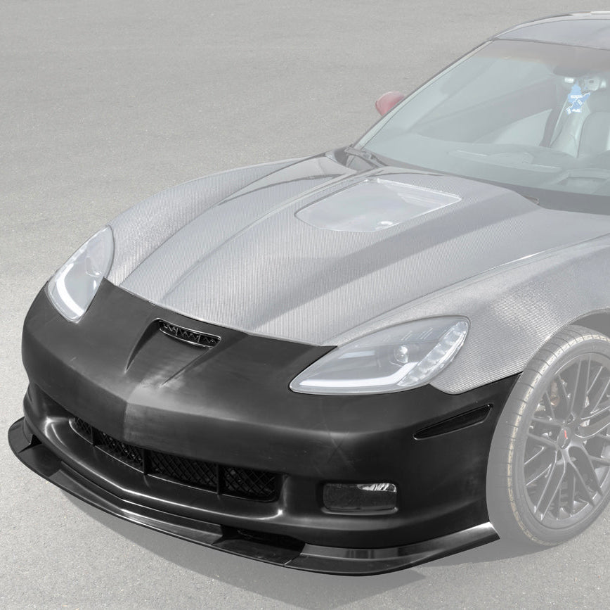 EOS 2005-13 Corvette C6 Base | C6 ZR1 Style Primed Full Front Bumper Cover Lip