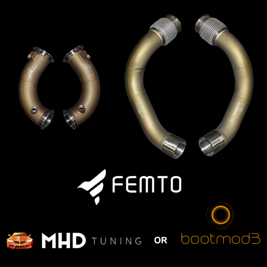 Project Gamma BMW M5 – M8 Primary + Secondary Downpipes and Bootmod 3 – FEMTO Package