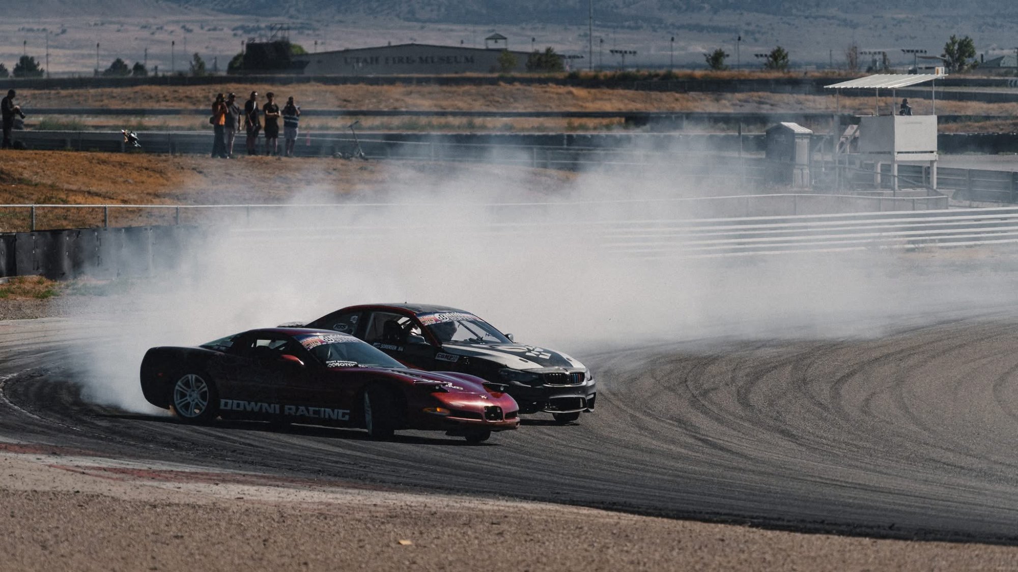 Down1 Racing tandem with Air Force M4 at Formula Drift