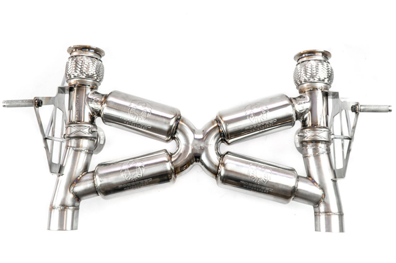 Fabspeed 2017-2019 Lamborghini Huracan Performante Valvetronic Dual Tone SuperSport X-Pipe Exhaust System