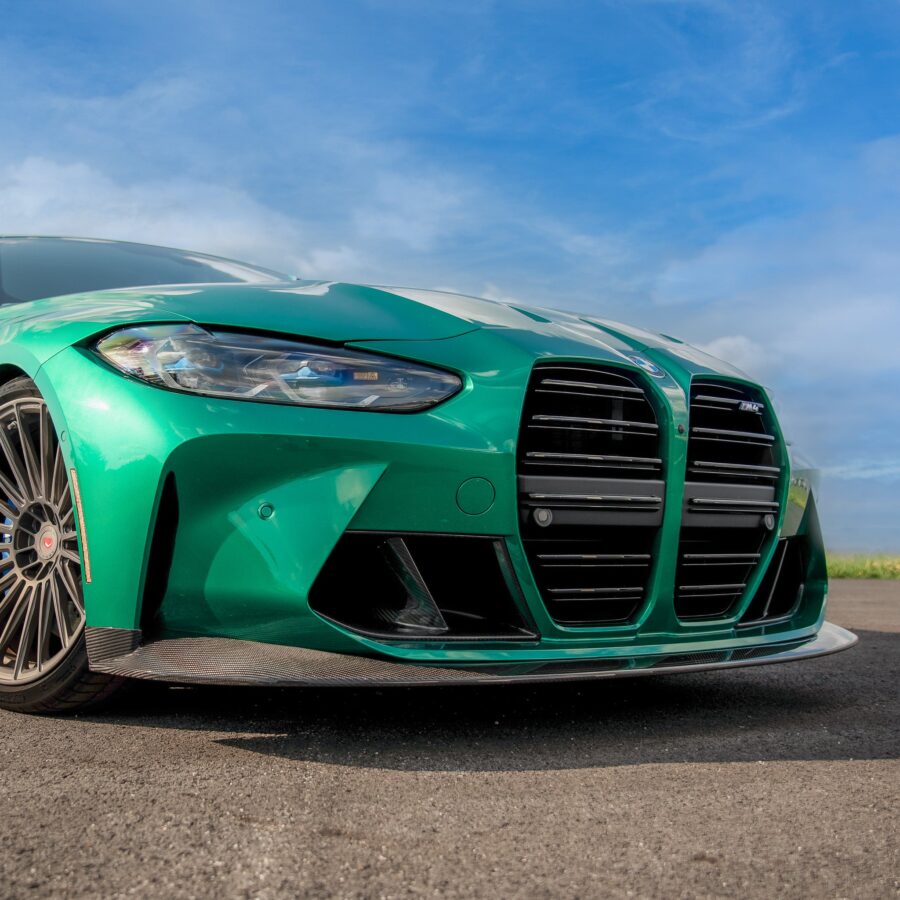 RSC 2021-2025 BMW G80 M3 G82 M4 G8X Carbon Fiber Front Splitter V2 - Image 4