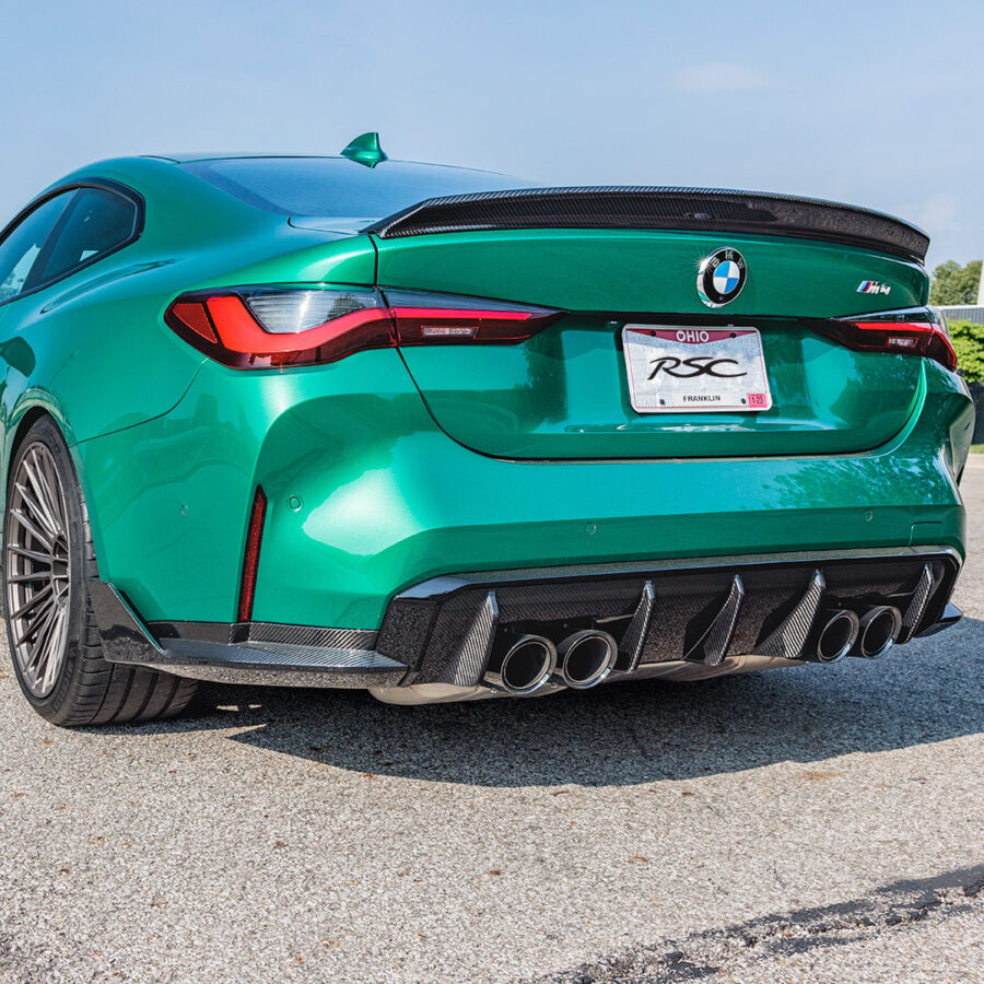 RSC 2021-2025 BMW G80 M3 G82 M4 M-Performance Style Carbon Fiber Rear Valence - Image 4