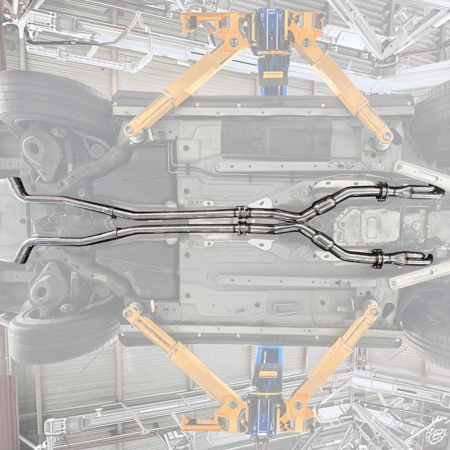 EOS 2009-2014 Cadillac CTS-V Long Tube Headers & Resonated Mid Pipe