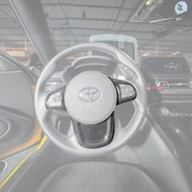 Extreme Online Store EOS Supra Carbon Fiber Steering Wheel Trim Cover for GR Supra - Image 3