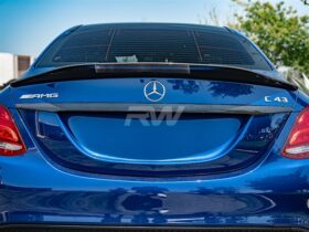 RW Carbon W205 Sedan Carbon Fiber Trunk Trim - Image 2