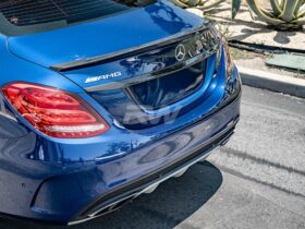 RW Carbon W205 Sedan Carbon Fiber Trunk Trim - Image 4
