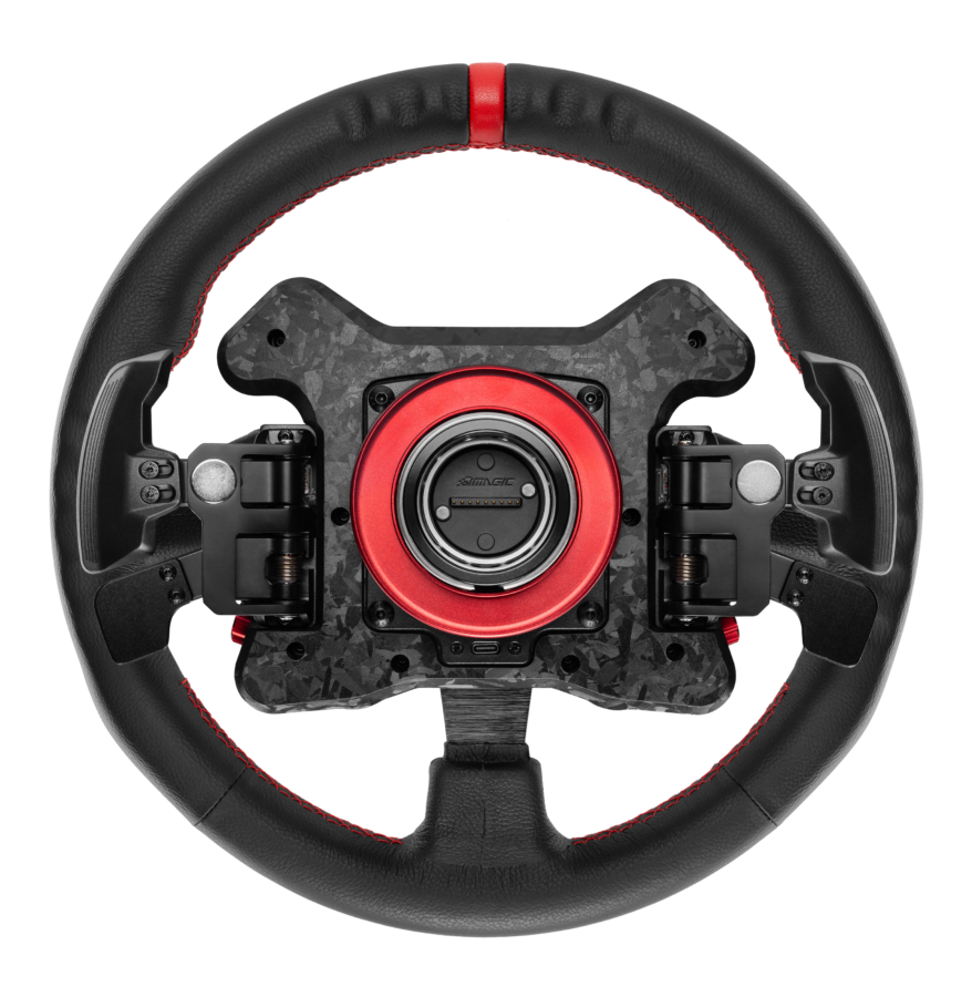 Simagic NEO X Series Steering Wheels - mounted on base