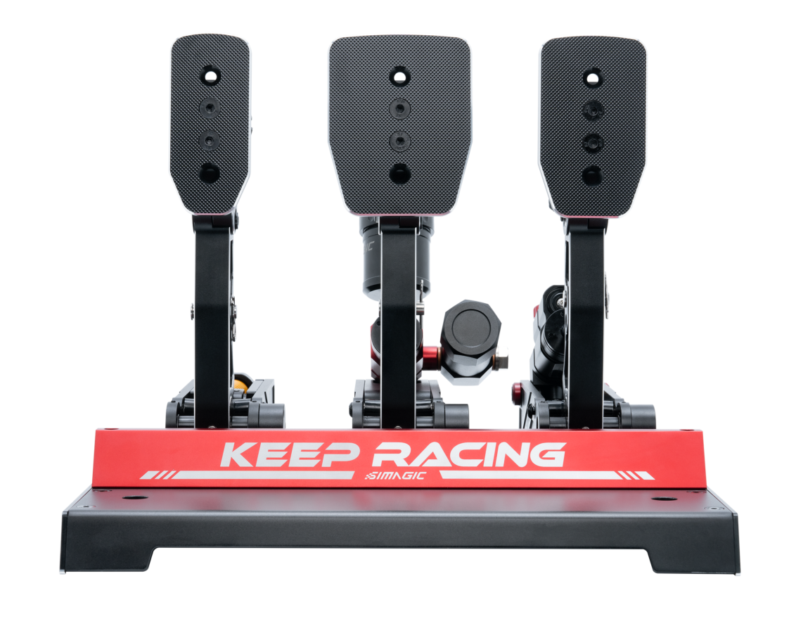 Simagic P1000 Standard Flat Pedal Plate (P-SFP / P-FFP) - detail close-up