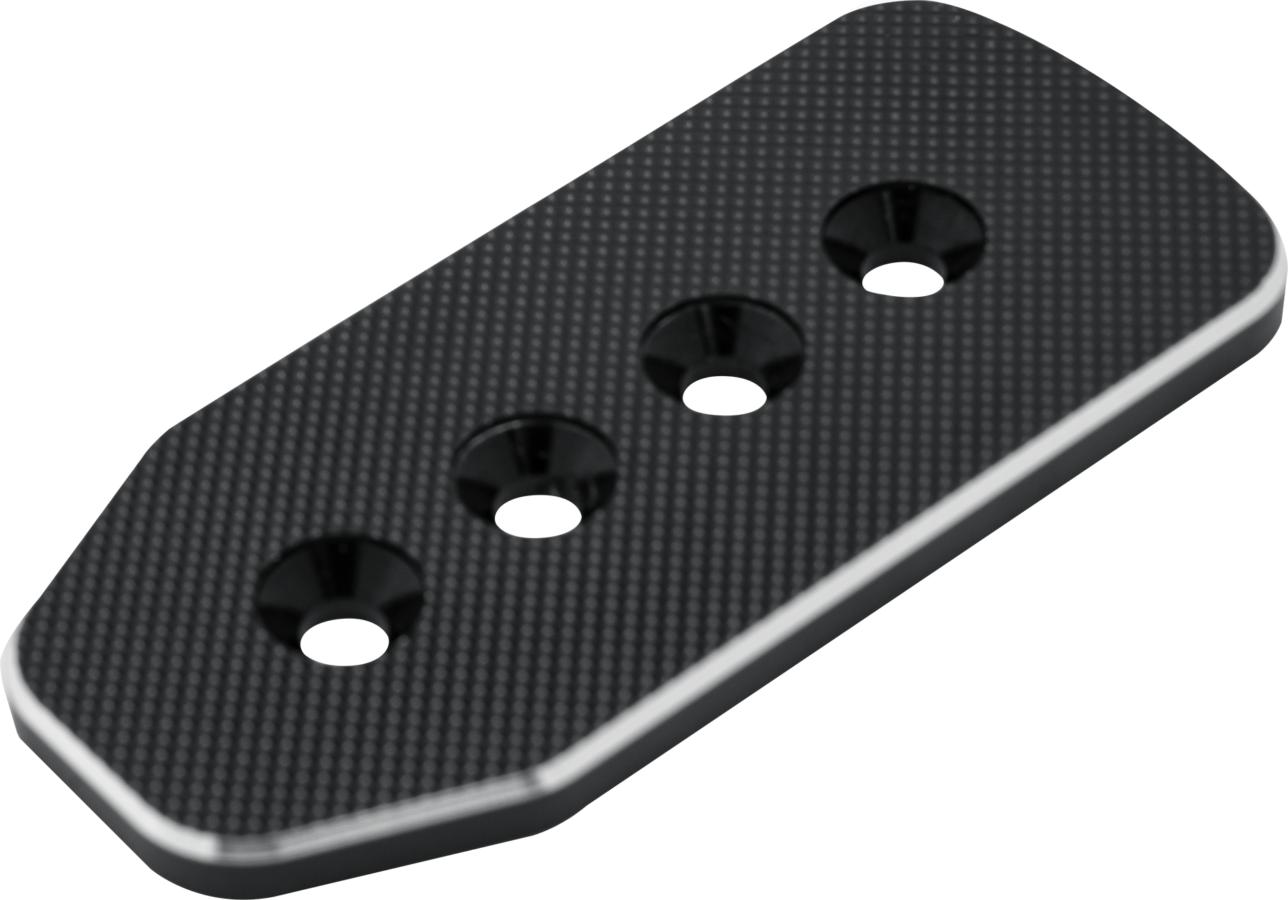 Simagic P1000 Standard Flat Pedal Plate (P-SFP / P-FFP) - dimensions reference