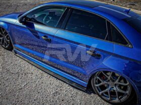 RW Carbon Audi A3 S3 RS3 GTX Carbon Fiber Side Skirt Exte...
