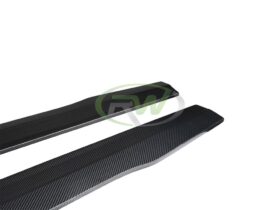 RW Carbon A3 S3 RS3 GTX Carbon Fiber Side Skirt Extensions for Audi RS3 - Image 5