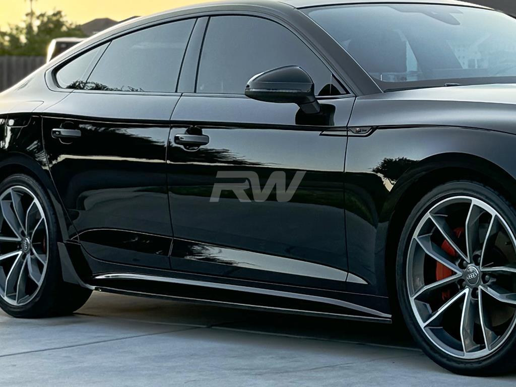 RW Carbon Audi A5 S-Line S5 Facelift CF Side Skirt Extensions