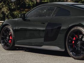 RW Carbon Audi R8 4S GT Style Carbon Fiber Side Skirt Ext...