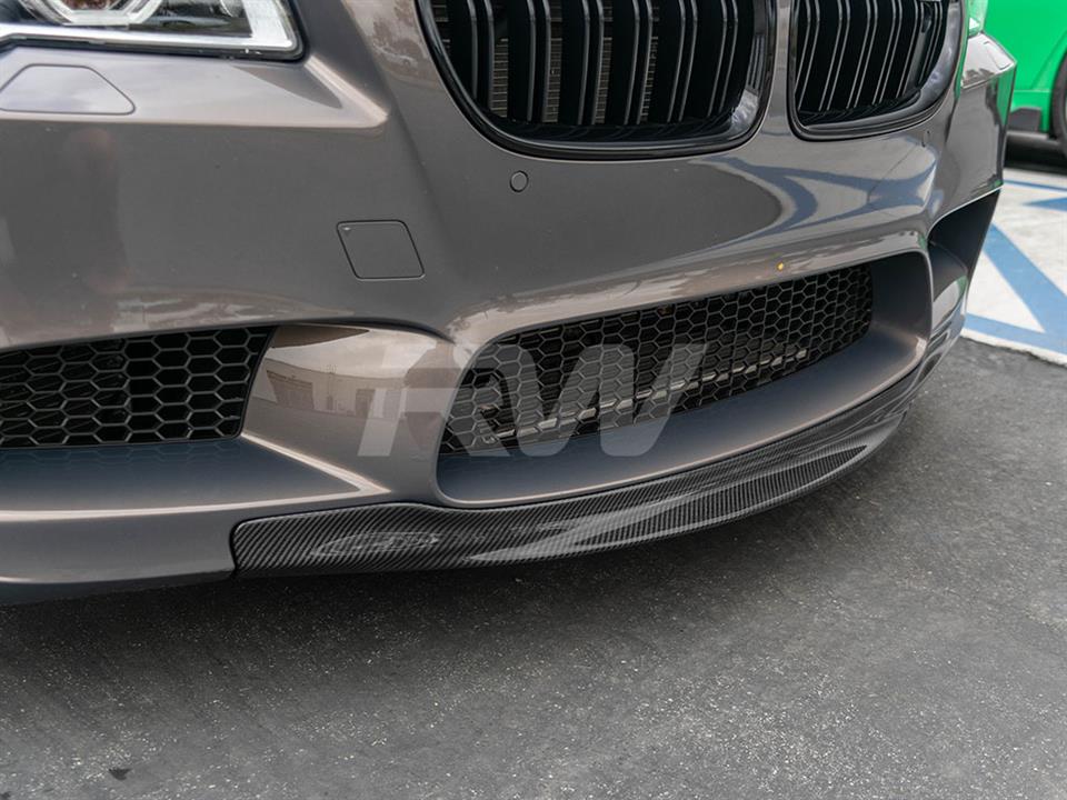 RW Carbon BMW F10 M5 Center Carbon Fiber Front Lip Spoiler - Image 10