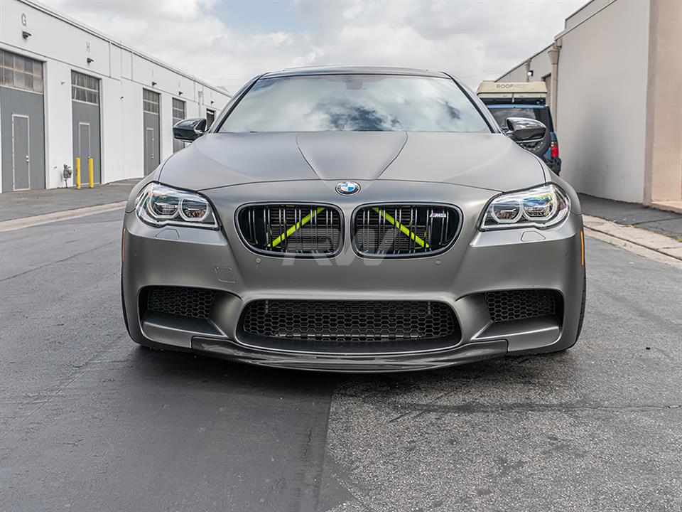 RW Carbon BMW F10 M5 Center Carbon Fiber Front Lip Spoiler - Image 8